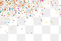PNG Confetti overlay effect, transparent background