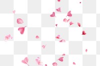 PNG Falling flower pink petals, transparent background