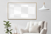 Minimal modern png, picture frame, transparent mockup