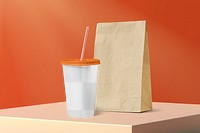 Food containers png, transparent background