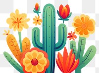 PNG Cactus plant inflorescence creativity. AI generated Image by rawpixel.