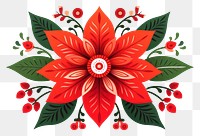 PNG Poinsettia graphics pattern flower. AI generated Image by rawpixel.