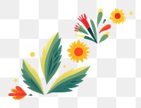 PNG Pattern plant creativity sunflower. AI generated Image by rawpixel.