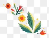 PNG Pattern plant creativity cartoon. AI generated Image by rawpixel.