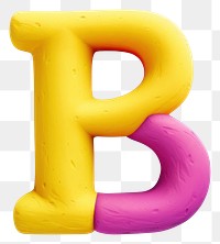 PNG Uppercase B plasticine text alphabet number. AI generated Image by rawpixel.