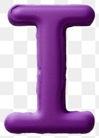 PNG I letters plasticine purple alphabet text. AI generated Image by rawpixel.