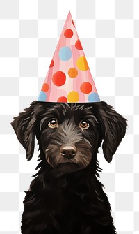PNG Dog wearing witch hat mammal animal puppy. AI generated Image by rawpixel.