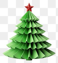 PNG Christmas tree, paper craft, transparent background