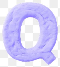 PNG Plasticine Q letters number text yellow. 