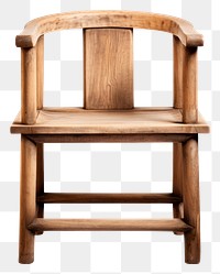 PNG  Wood chair furniture bench white background. AI generated Image by rawpixel.
