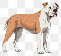 PNG  American bulldog pitbull mammal animal. AI generated Image by rawpixel.