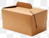 PNG  Cardboard food box carton white background delivering. AI generated Image by rawpixel.
