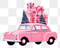 PNG Car vehicle pink tree. AI generated Image by rawpixel.