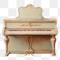 PNG Piano keyboard painting old. 