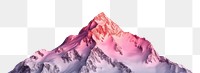 PNG  Mountain nature white background stratovolcano. AI generated Image by rawpixel.