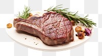 PNG Steak plate meat beef. AI generated Image by rawpixel.