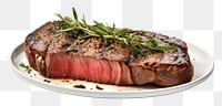 PNG  Florentine steak meat beef food. AI generated Image by rawpixel.