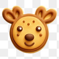 PNG Deer cookie food white background anthropomorphic. AI generated Image by rawpixel.