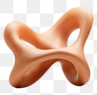 PNG Biomorphic shape wood white background. AI generated Image by rawpixel.