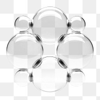 PNG Circle molecular transparent jewelry bubble. AI generated Image by rawpixel.