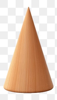 PNG Cone shape wood white background simplicity. 