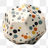 PNG Polyhedra shape art spotted pattern. 