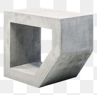 PNG Regular geometric furniture concrete shape. AI generated Image by rawpixel.