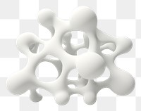 PNG Metaball shape white simplicity creativity. AI generated Image by rawpixel.