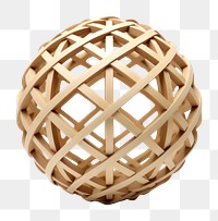 PNG Structure sphere wood shape white background. AI generated Image by rawpixel.