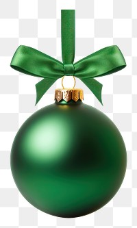 PNG Christmas ornament hanging green. AI generated Image by rawpixel.