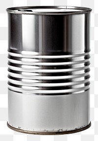 PNG  Oil barrel silver white background container. AI generated Image by rawpixel.