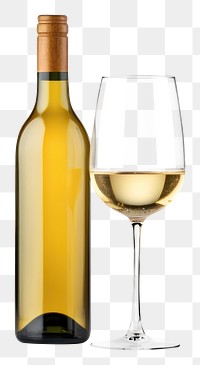 PNG White wine bottle glass drink. AI generated Image by rawpixel.