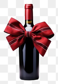 PNG Bottle wine drink bow. AI generated Image by rawpixel.