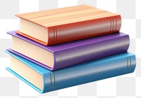 PNG  Stack of books publication white background intelligence. 