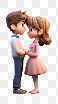 PNG A portrait couple hugging toy white background affectionate. AI generated Image by rawpixel.