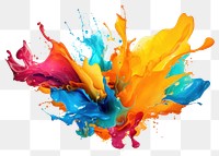 PNG Colorful paint splash backgrounds painting art. AI generated Image by rawpixel.