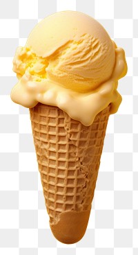 PNG Dessert yellow cream food. AI generated Image by rawpixel.