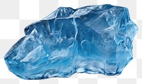 PNG Ice crystal mineral blue. 