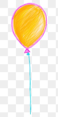 PNG  Balloon drawing white background celebration. AI generated Image by rawpixel.