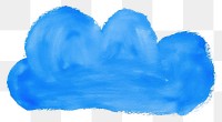 PNG  Blue cloud backgrounds drawing white background. AI generated Image by rawpixel.
