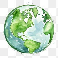 PNG  Green Earth icon earth drawing planet. AI generated Image by rawpixel.