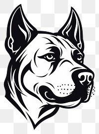 PNG  Dog logo dog animal. AI generated Image by rawpixel.