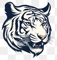 PNG  Tiger animal mammal logo. AI generated Image by rawpixel.