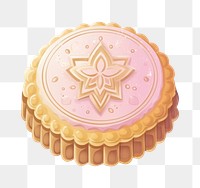 PNG Mooncake dessert icing food. 