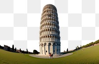 PNG Leaning Tower of Pisa tower architecture building. AI generated Image by rawpixel.