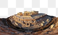 PNG polar panorama photo of *The Acropolis*, Athens, Greece --ar 3:2