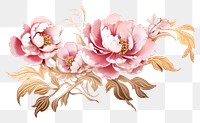 PNG Peony pattern flower plant. 