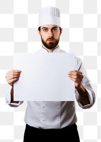 PNG A chef in uniform man portrait holding adult. 