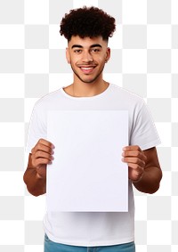 PNG A latin man portrait t-shirt paper. AI generated Image by rawpixel.