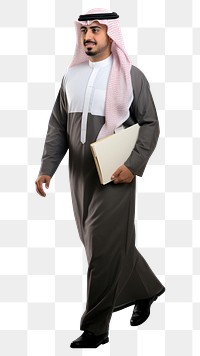 PNG A muslim business man standing costume fashion. AI generated Image by rawpixel.